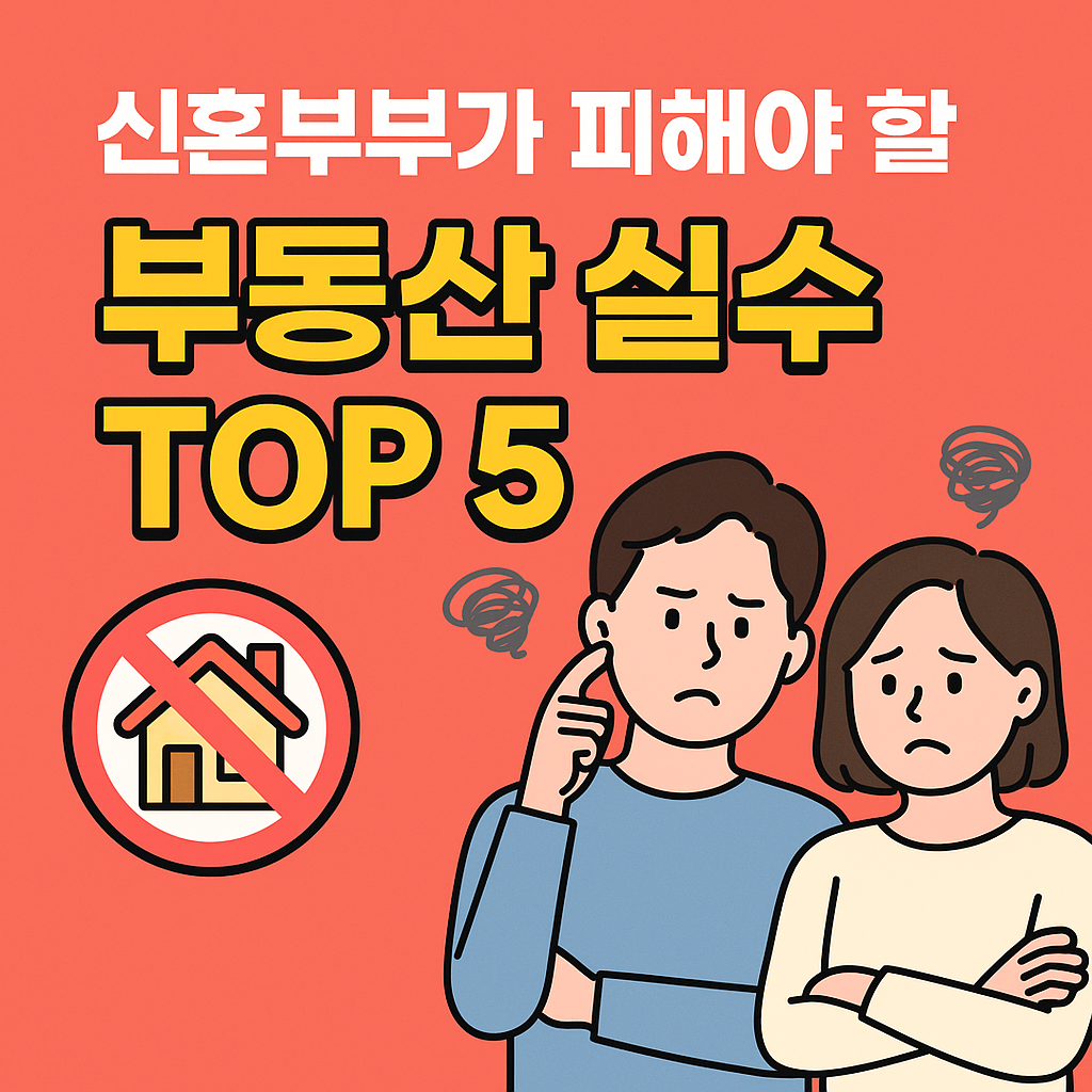 신혼부부가 피해야 할 부동산 실수 TOP 5