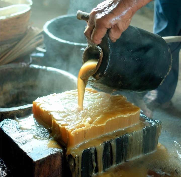 폐 기름에서 비누를 만드는 모습(made by Bing)