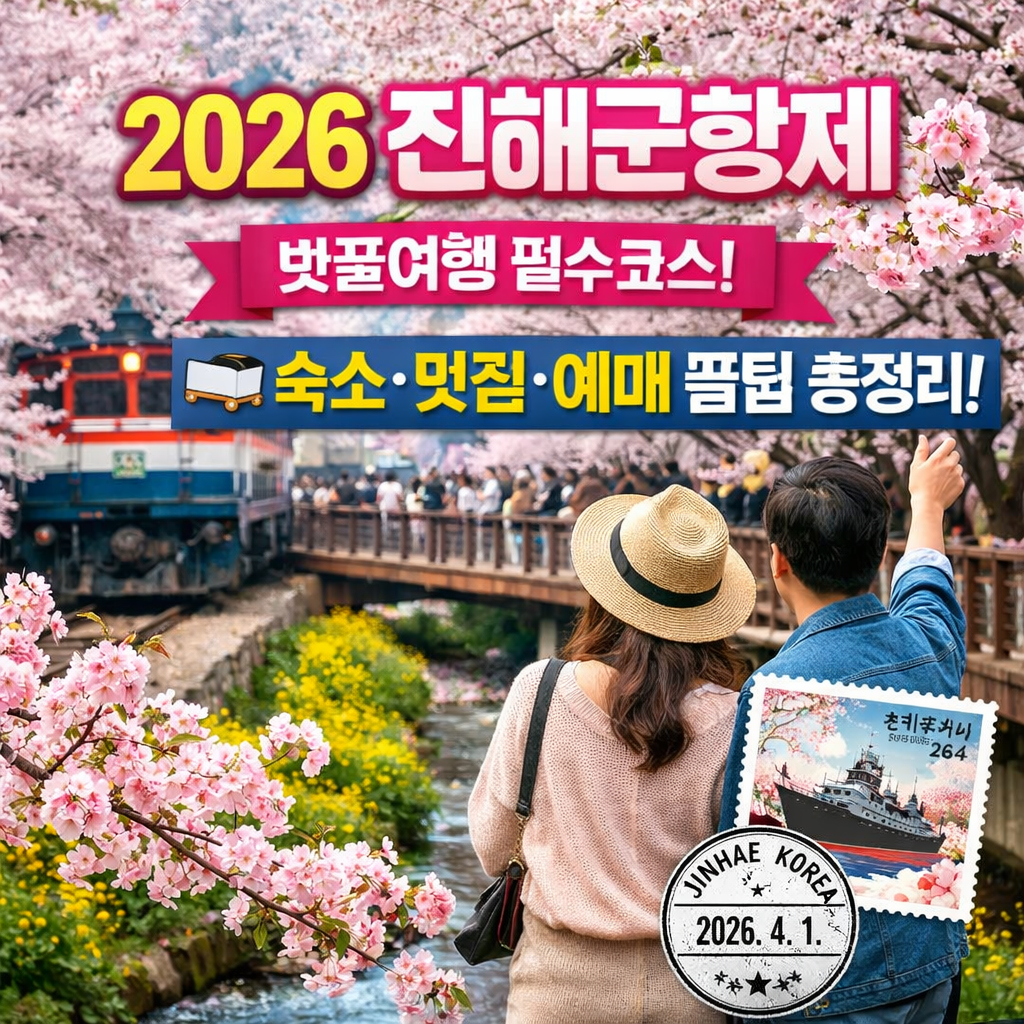 2026 진해군항제 완벽 가이드 벚꽃 명소&middot;예매&middot;숙소&middot;맛집까지 한 번에 정리