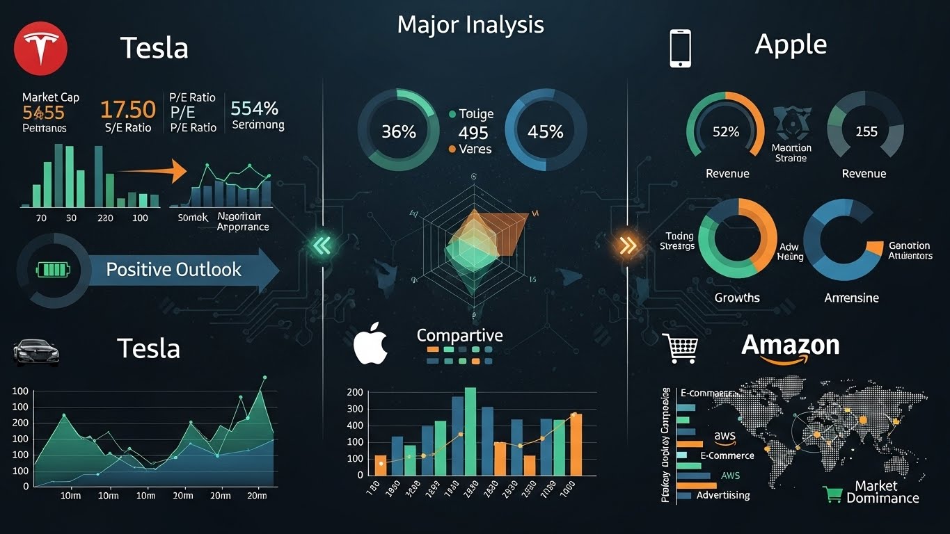 테슬라, 애플, 아마존 빅테크 심층 분석 및 향후 전망