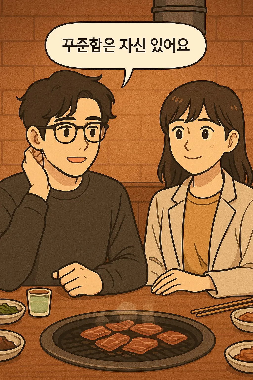 꾸주함은 자신있다고 어필하는 관식