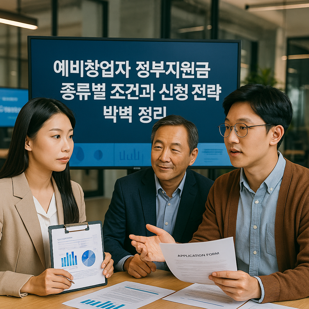 예비창업자 정부지원금 종류별 조건과 신청 전략 완벽 정리