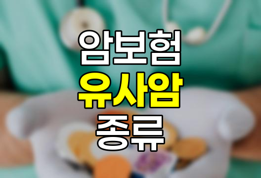 암보험 유사암 종류와 보장 특성