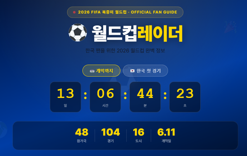 월드컵레이더