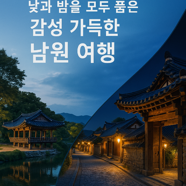 낮에 보아도 밤에 보아도 아름다운 남원 1박2일 코스