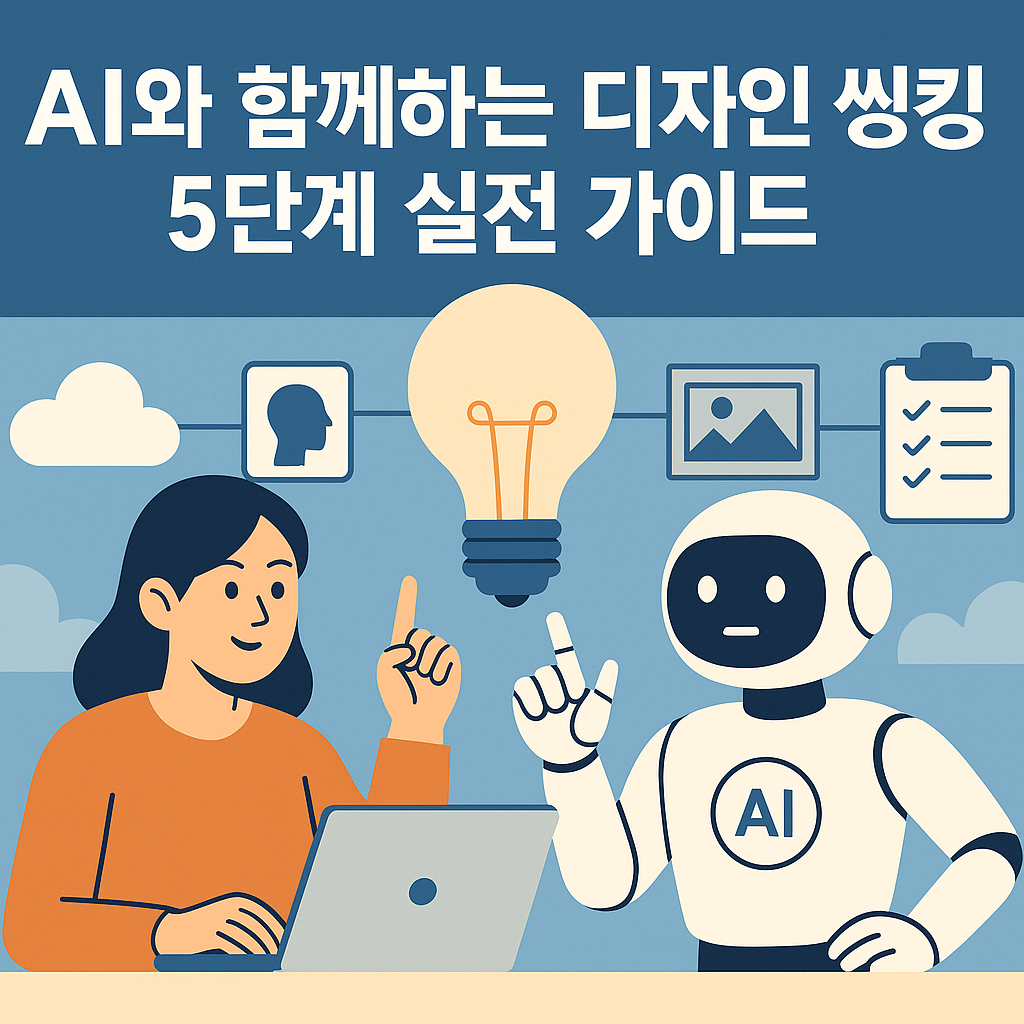 AI와 함께하는 디자인 씽킹 5단계 실전 가이드 관련 이미지