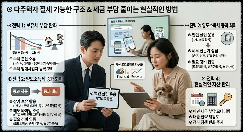 다주택자 절세 가능한 구조, 세금 부담을 줄이는 현실적인 방법