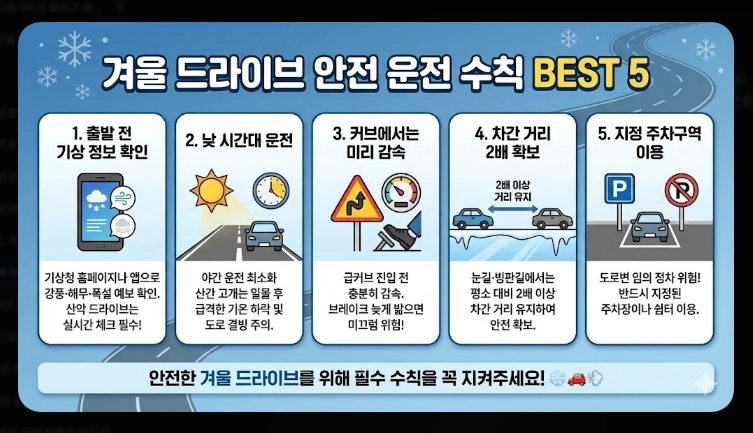 겨울 동해안 드라이브 코스 완벽 가이드