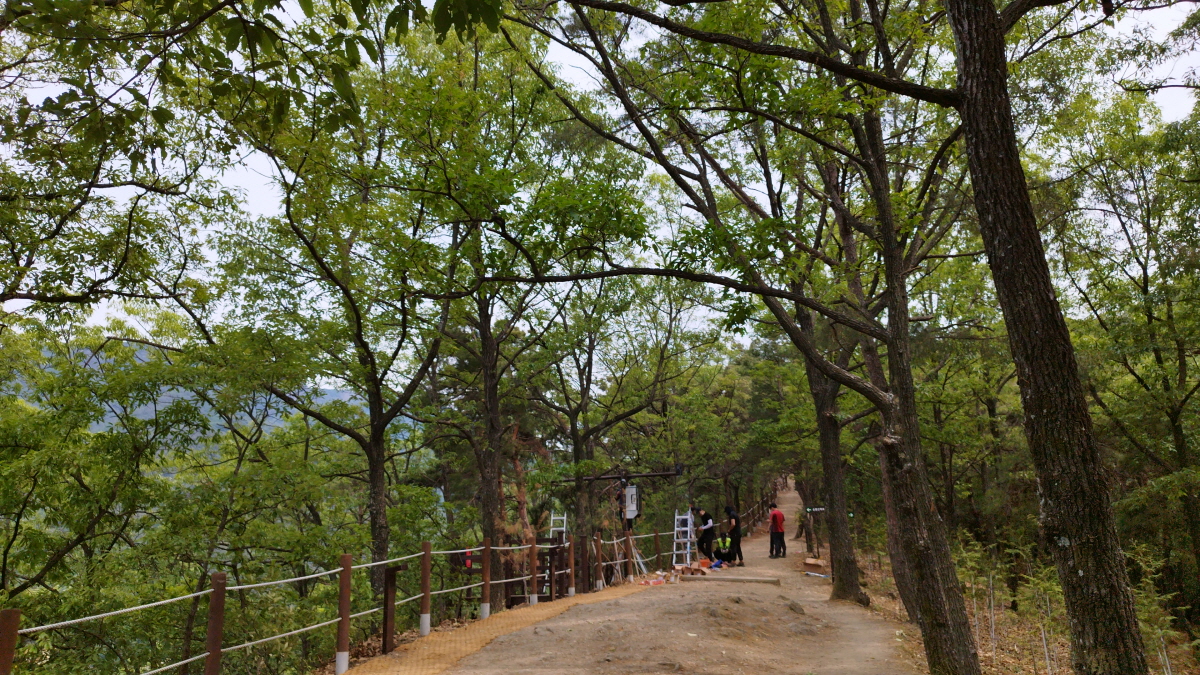 삼필봉 등산코스 CCTV 설치중