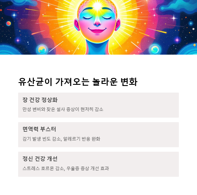 몸에서 나타나는 변화들