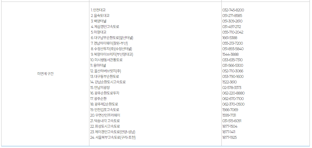 하이패스 미납내역 조회