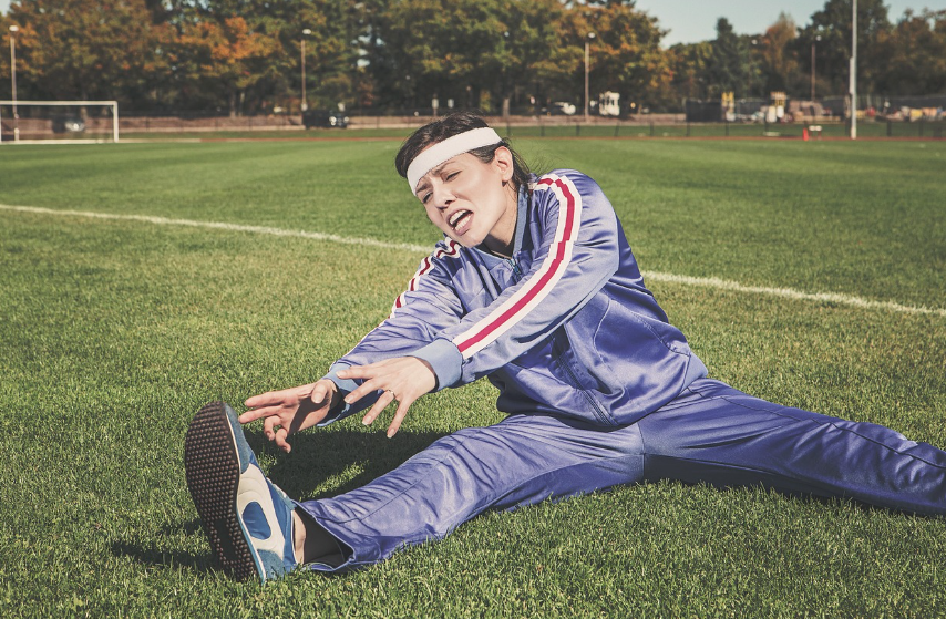 힘들어보이는 운동부족 여자