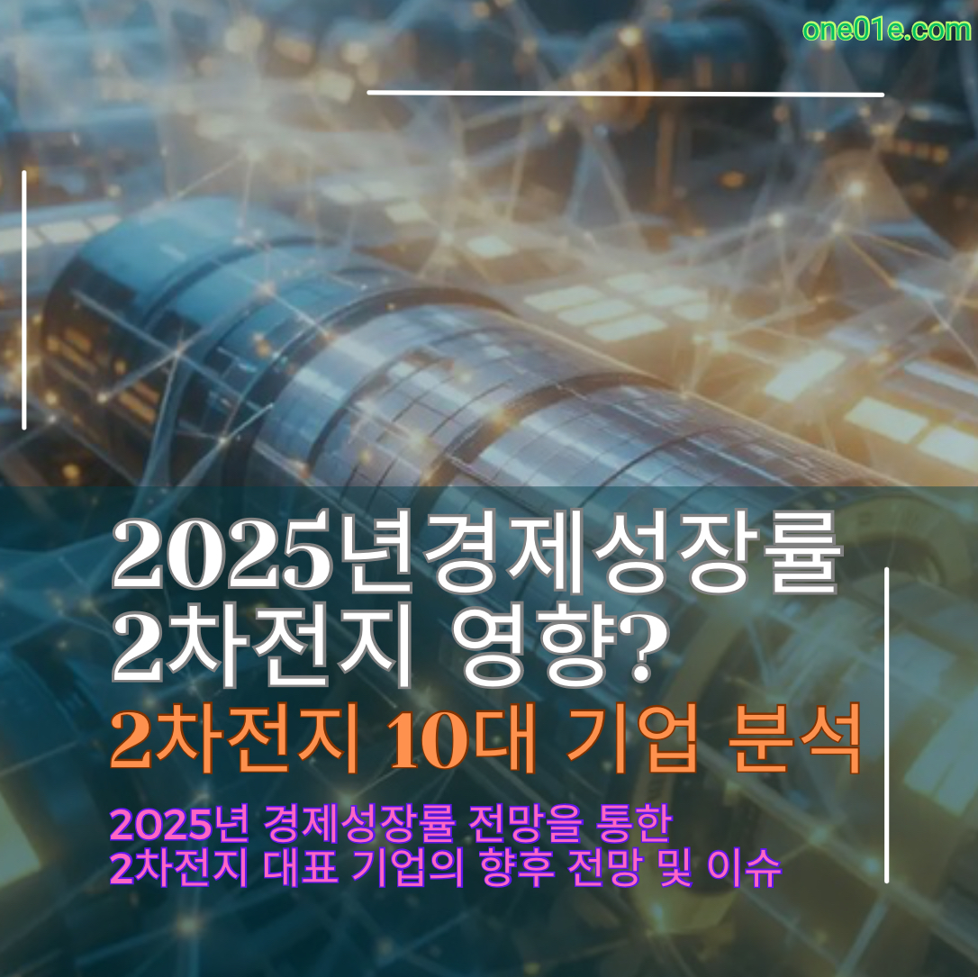 2025년 한국 경제성장률 전망을 통한 2차전지 현황