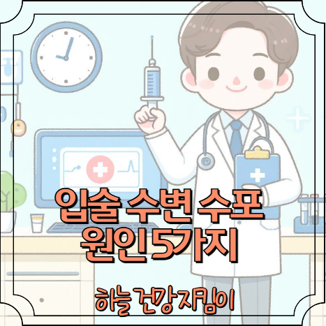 입술 수변 수포 원인 5가지