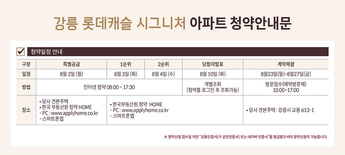 강릉 롯데캐슬 시그니처