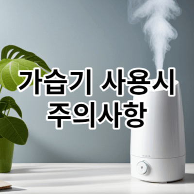 가습기 사용시 주의사항