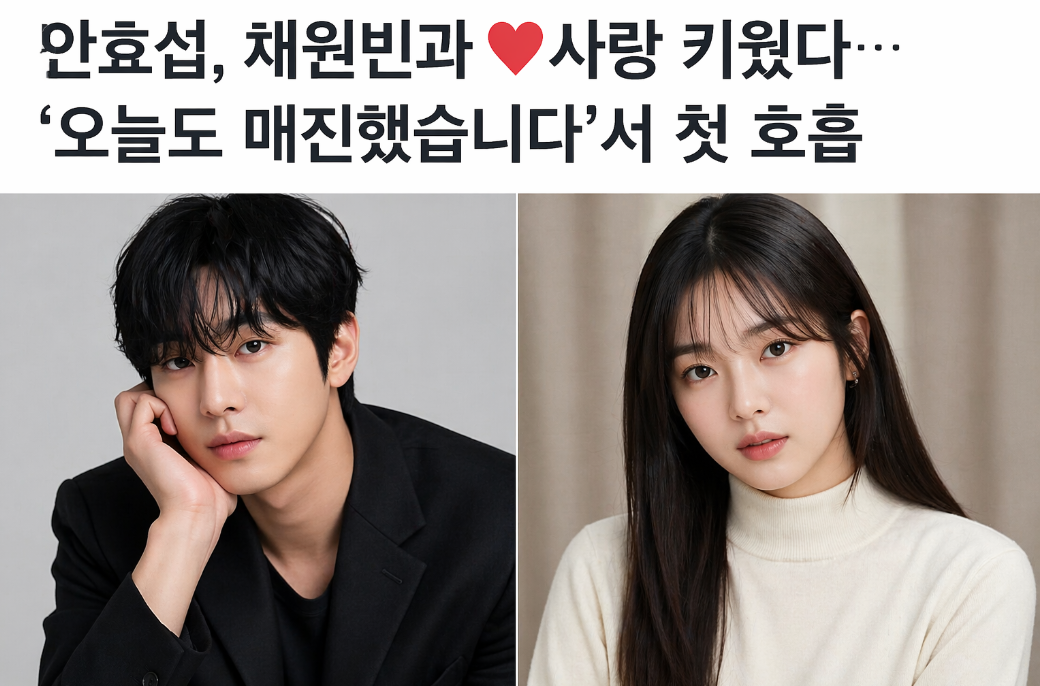 안효섭&middot;채원빈 열애, '오늘도 매진했습니다'서 첫 호흡