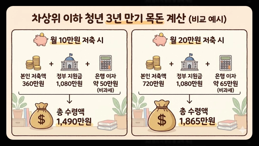 청년내일저축계좌 신청자격,신청방법,지원금액 5분확인