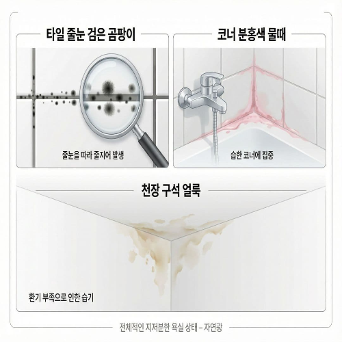 욕실 타일 곰팡이 제거, 쉽고 확실하게 뿌리 뽑는 비법