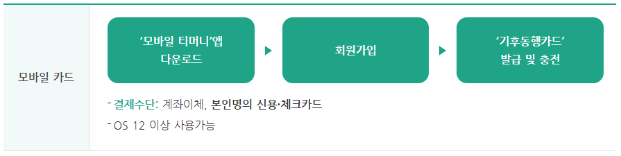기후동행카드 발급방법