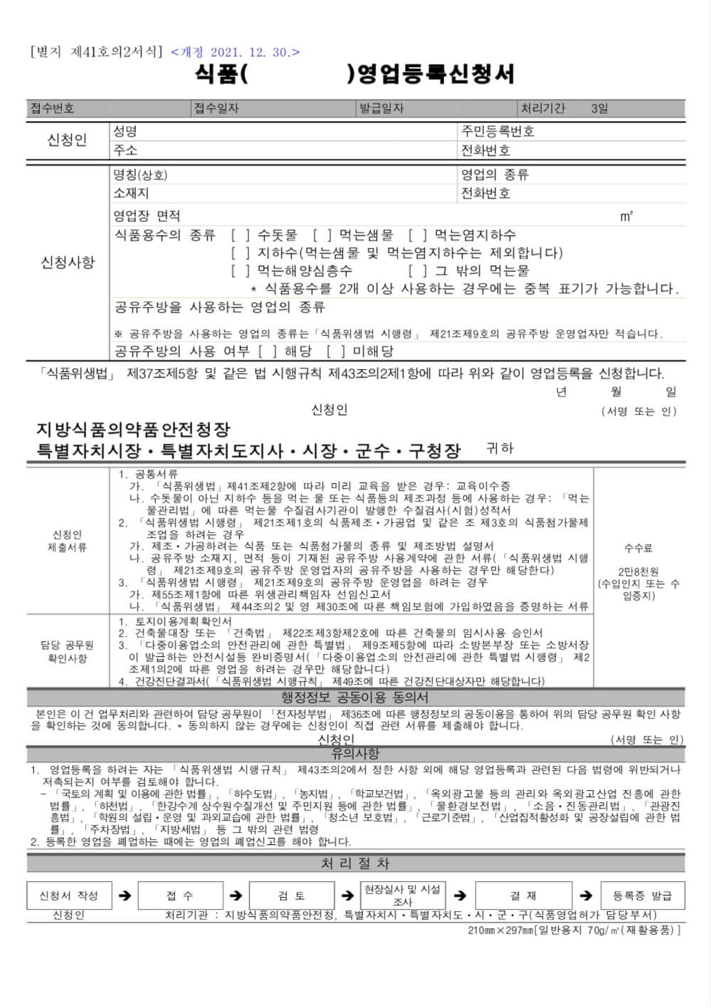 영업신고증 발급 방법, 비용, 준비물 완벽 가이드 (2025년 최신 버전)