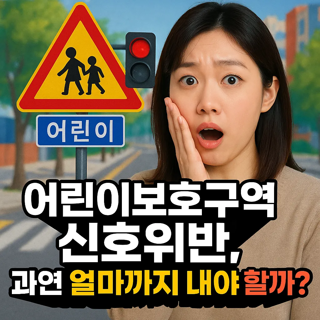 어린이보호구역 신호위반, 과연 얼마까지 내야 할까?