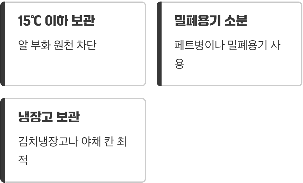 가장 확실한 해결책, 냉장고를 열어라