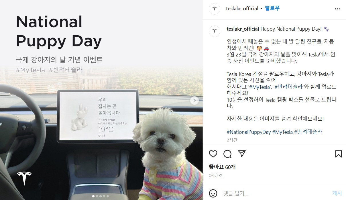 테슬라-인스타그램이벤트