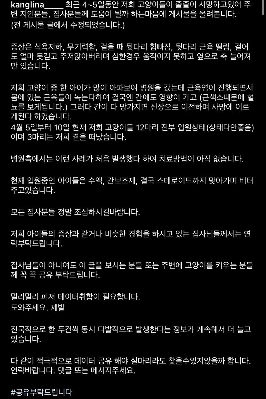 고양이 사료리스트