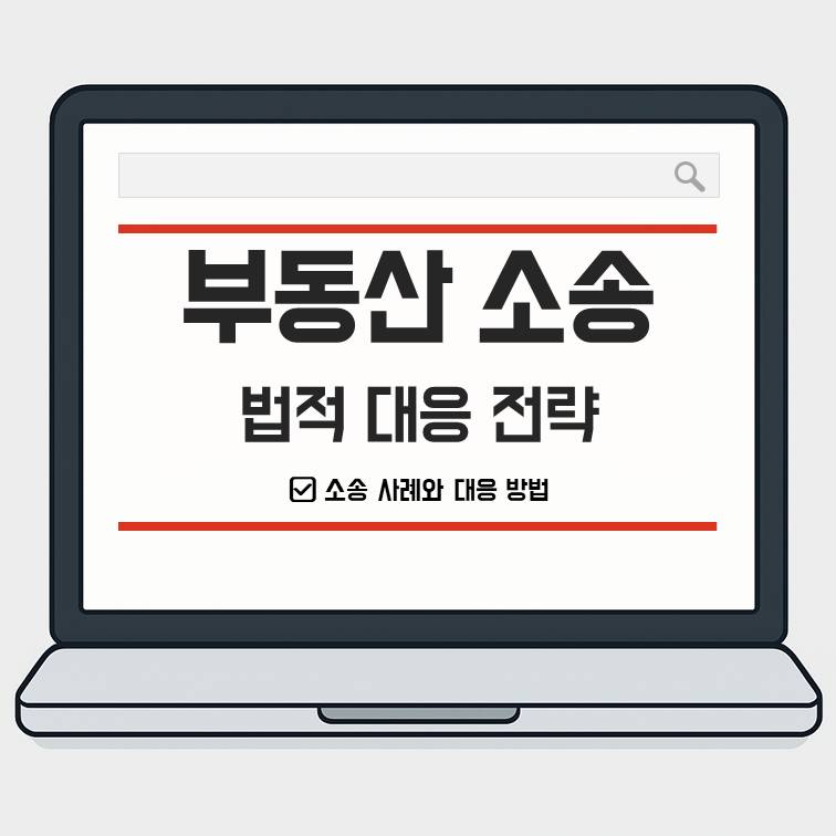 부동산 소송 대응 전략과 분쟁 사례 대응 방법을 설명하는 대표 썸네일