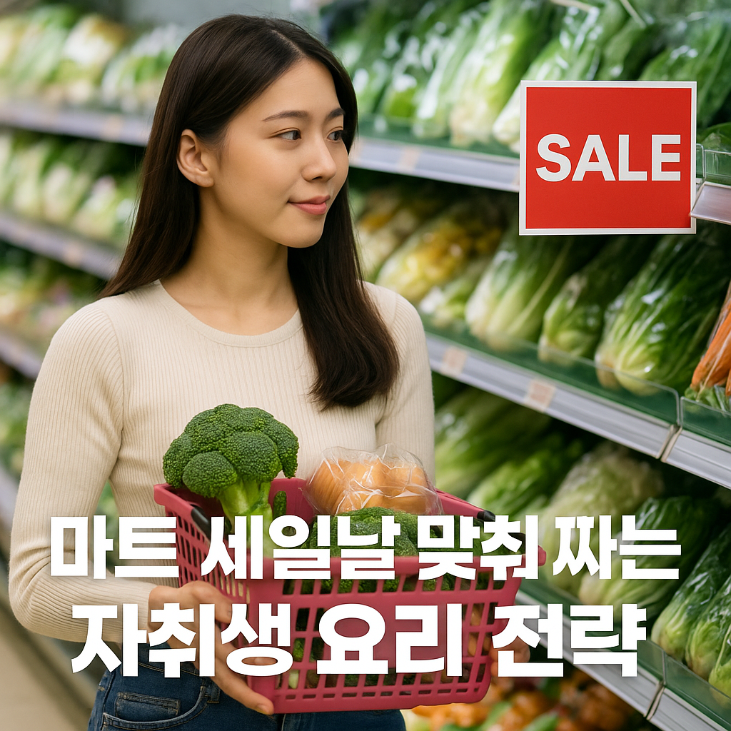 마트 세일날 맞춰 짜는 자취생 요리 전략