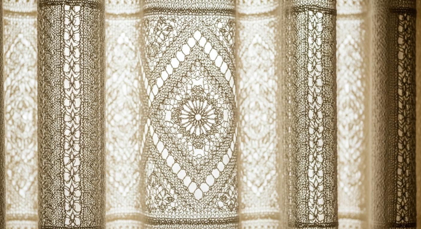 커튼 뜨기 도안