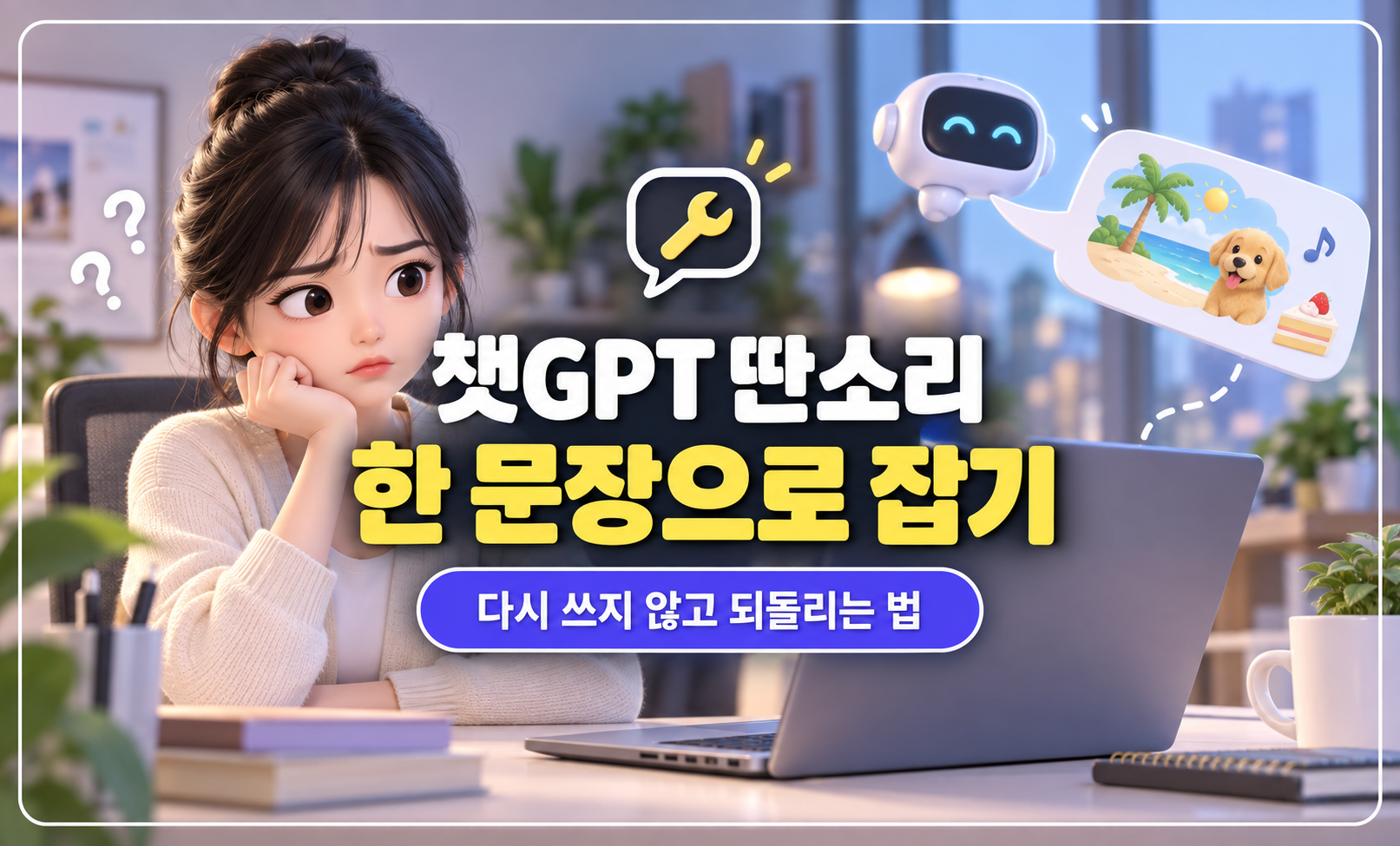 챗GPT 딴소리 한 문장 교정 대표