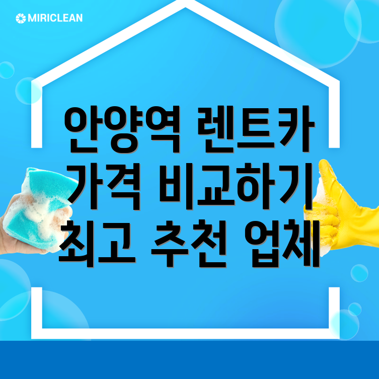 안양역 단기렌트카 가격비교