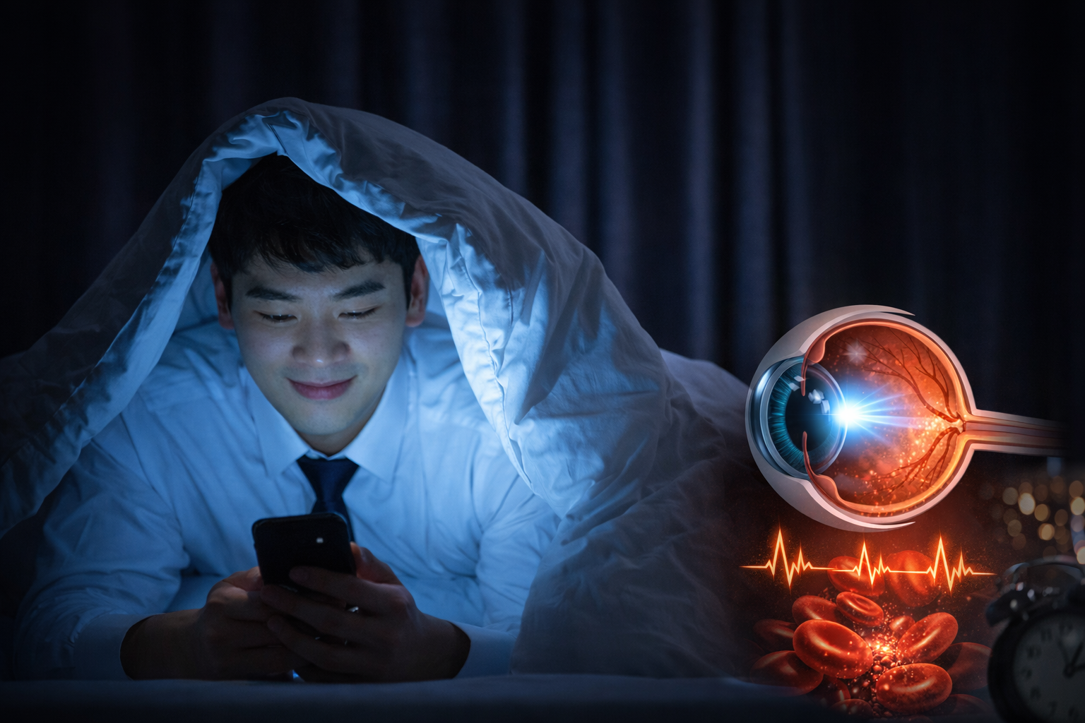 동공은 4~8mm까지 확장되며, 빛 유입량은 평소 대비 약 9배 증가