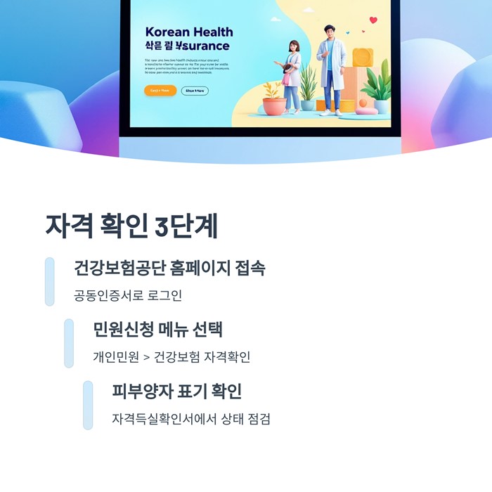 건강보험 피부양자 자격상실 조건, 자격 취득 및 확인방법 요약 이미지