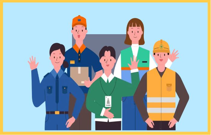 간호사, 미용사, 교사 등 다양한 직종의 직장인, 최저임금 제도의 실생활 영향 강조