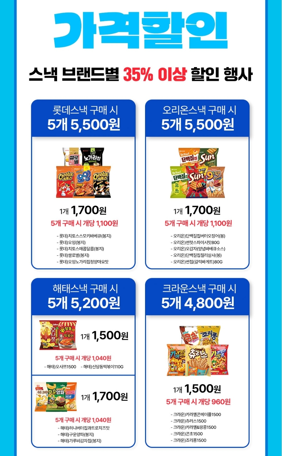 GS25 7월 행사 가격할인