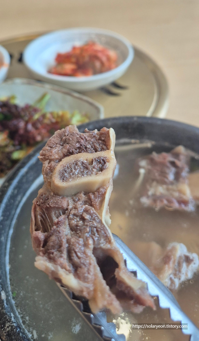 심가면옥 갈비탕 고기 양 식감 솔직후기