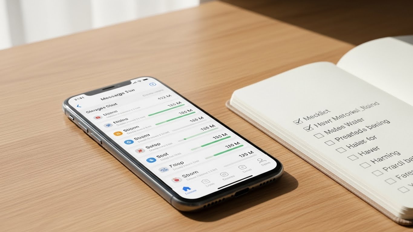 카카오톡 사용 중 쌓인 파일과 데이터를 정리하는 작업 환경