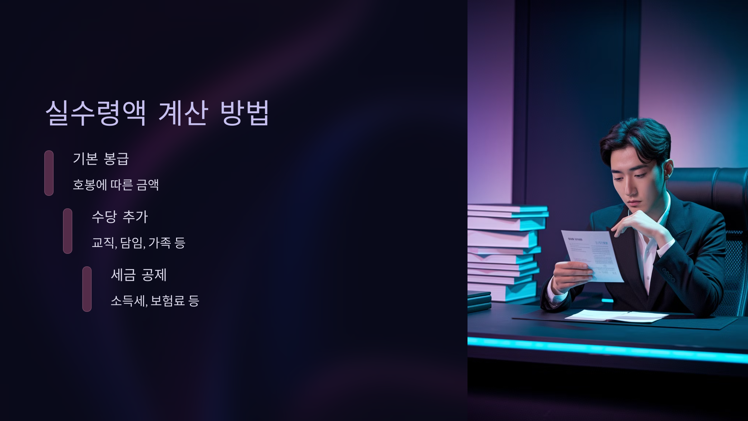 실수령액 계산 방법