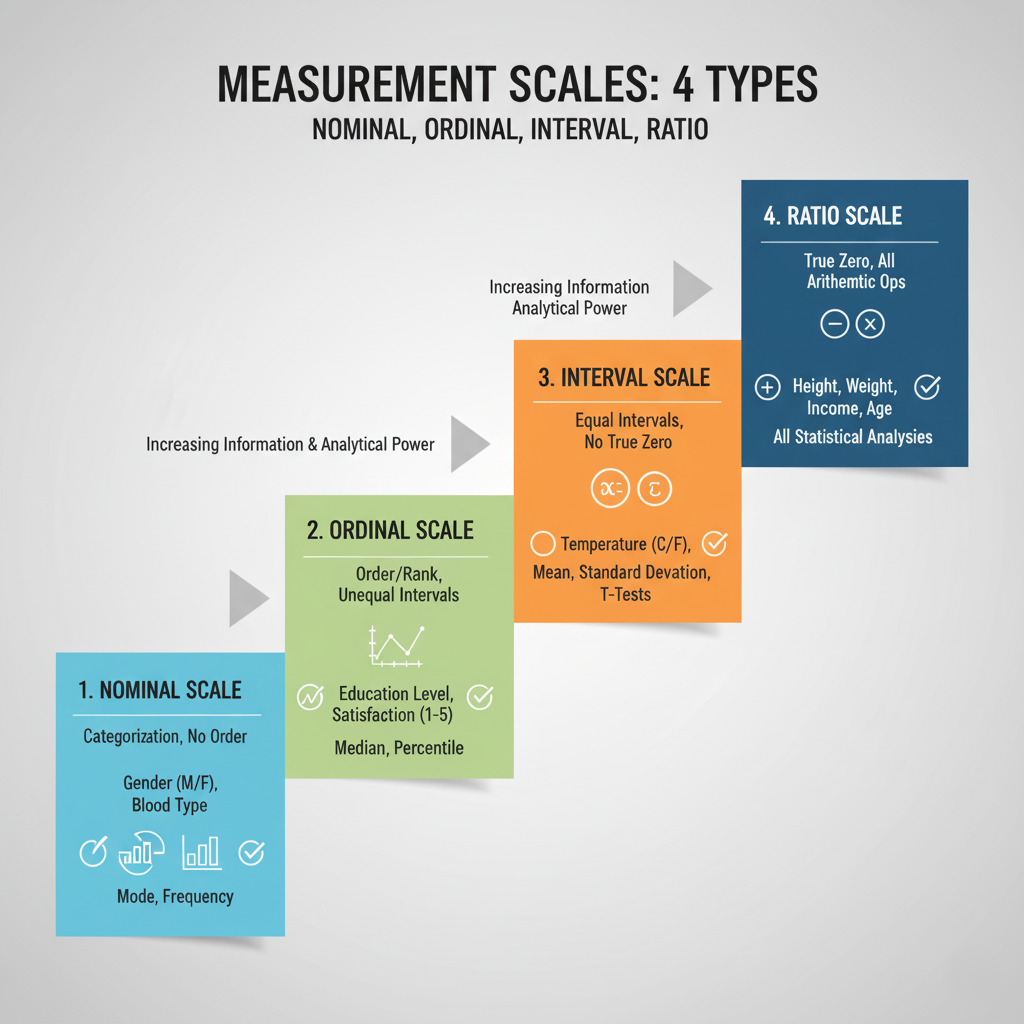 척도의 4가지 유형