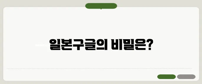 일본구글 활용법과 검색 차이점