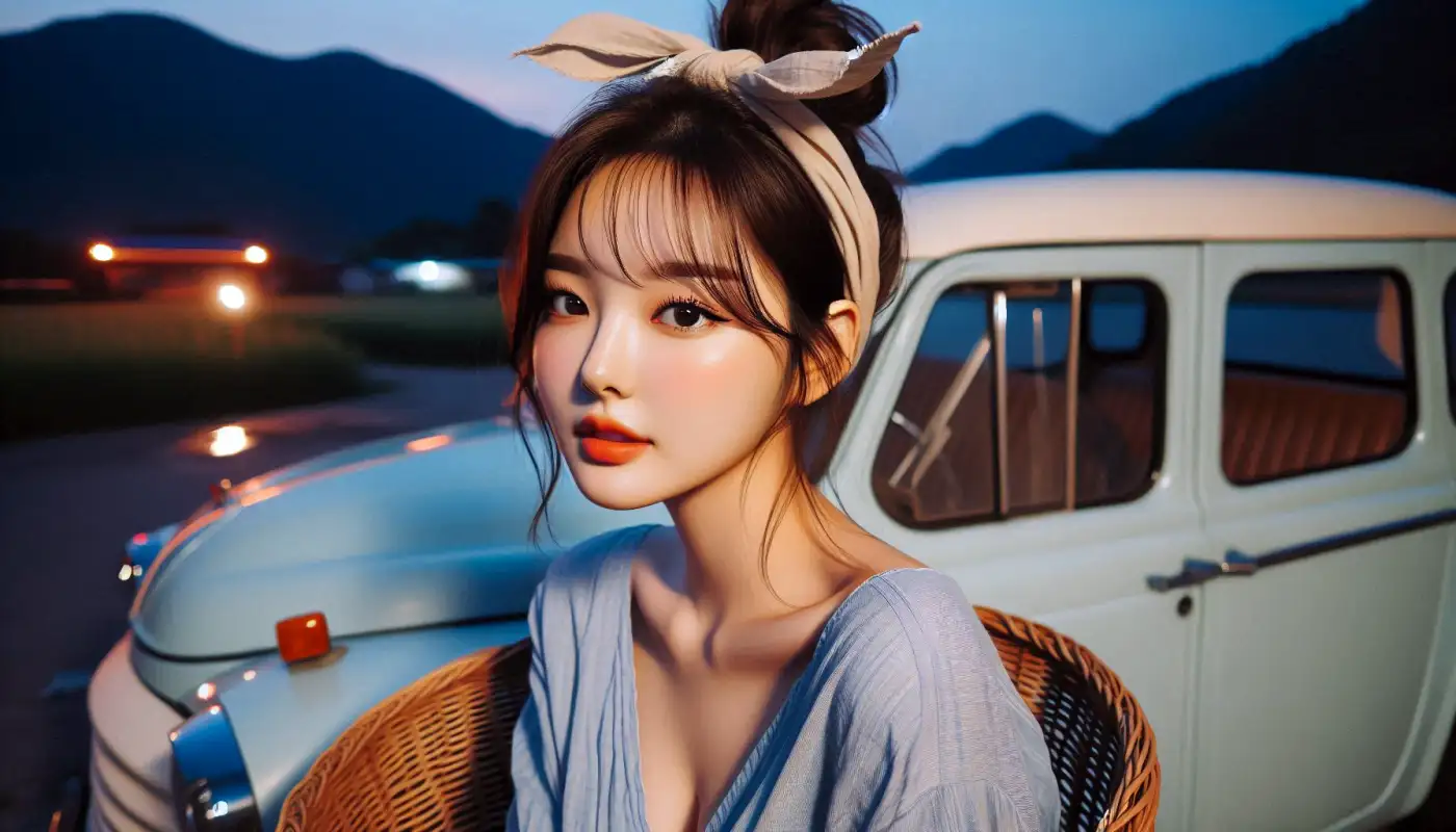 일본여행-준비물-리스트-핸드폰충전기로-관광하는-여성의-모습