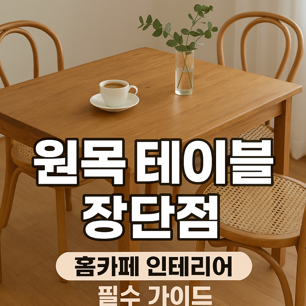 원목 테이블 장단점