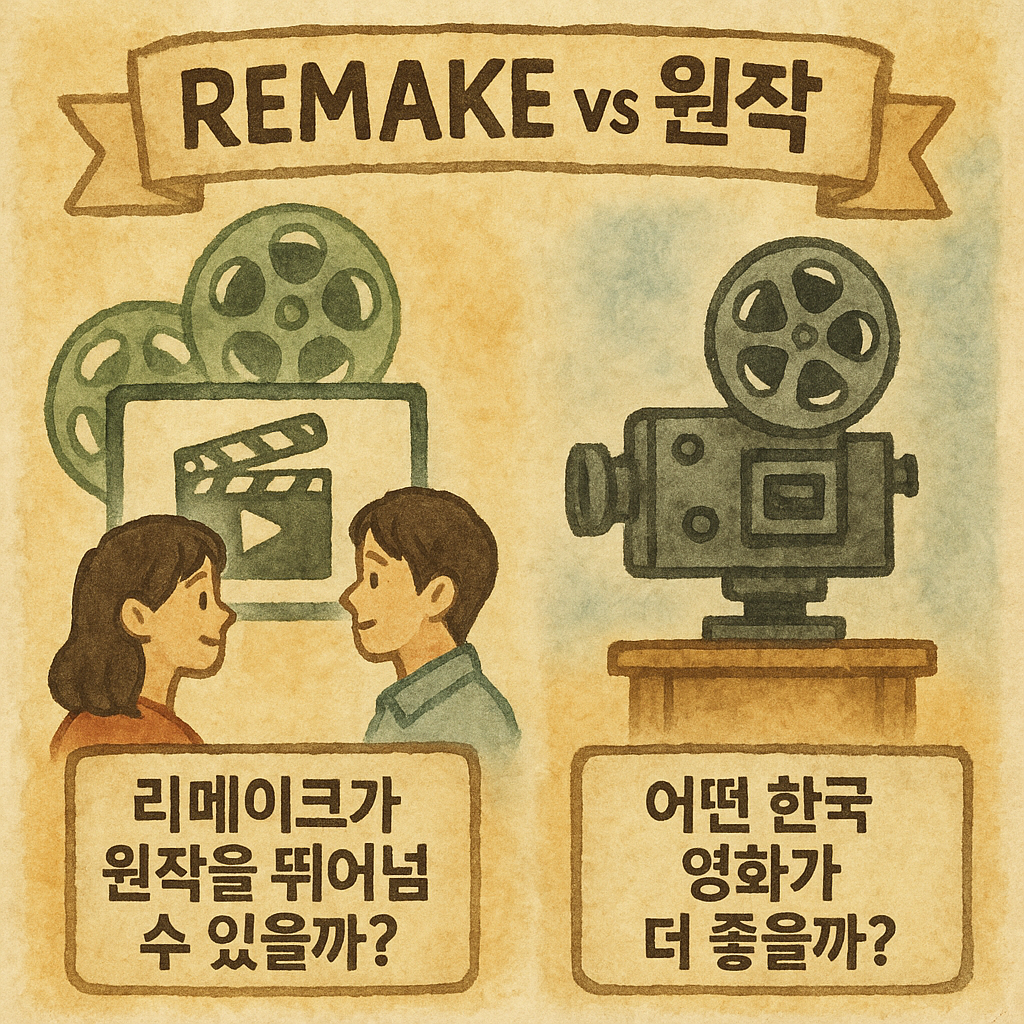리메이크 vs 원작, 어떤 한국영화가 더 좋을까 관련 그림