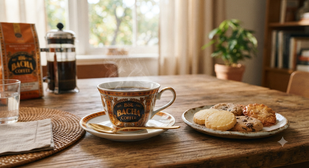 [홈카페] 바샤커피(Bacha Coffee)와 함께하는 우아한 아침, 모닝 루틴의 시작