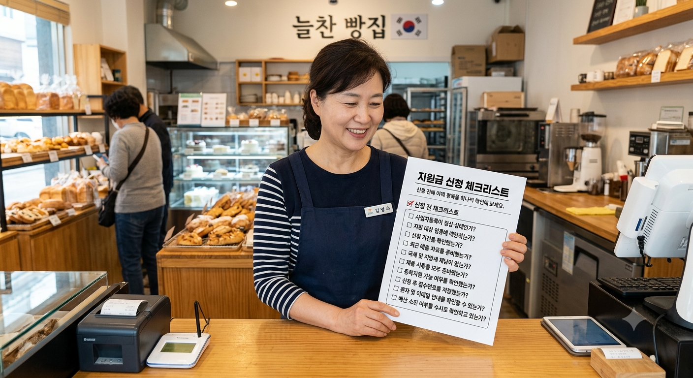 지원금 신청 체크리스트