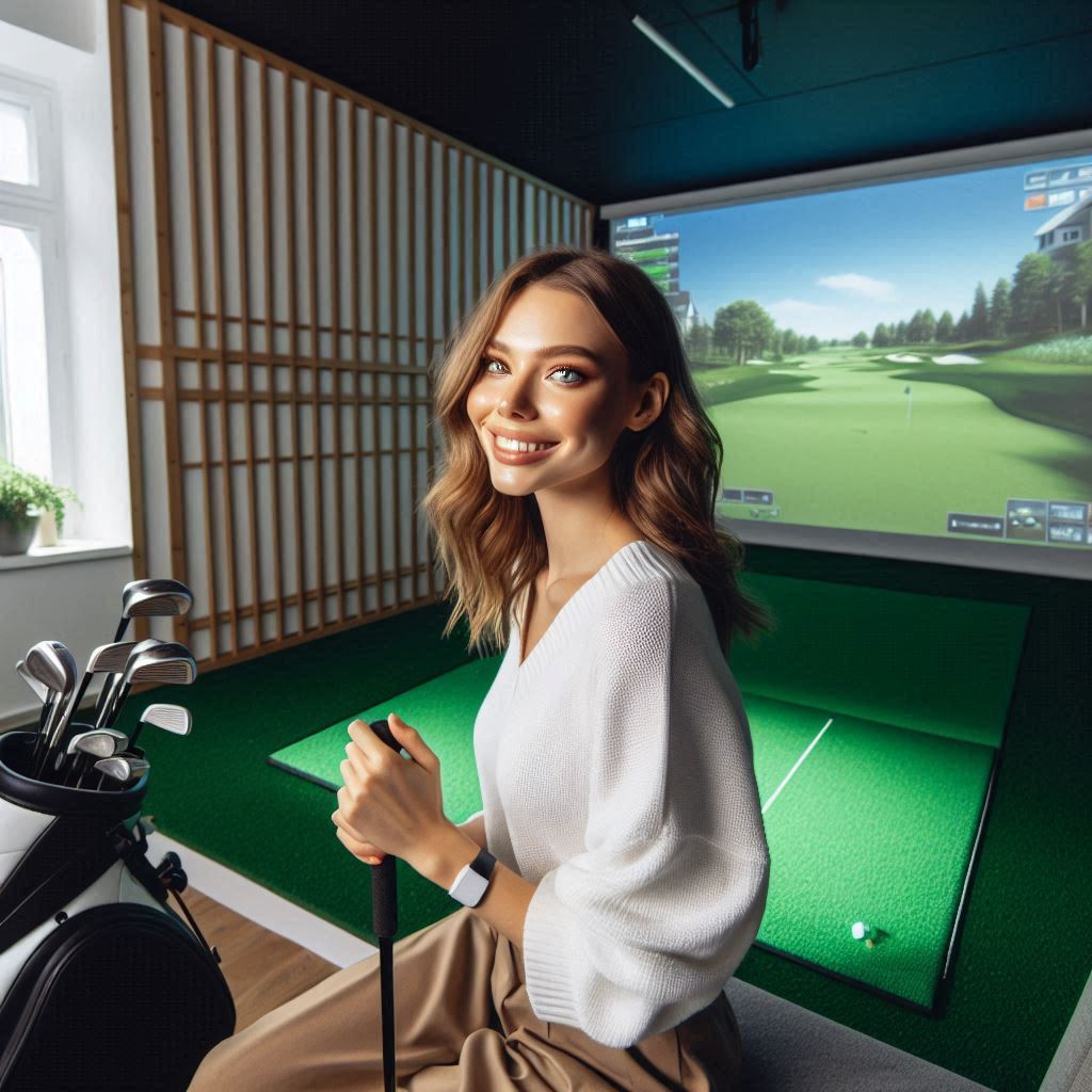 스크린골프장 배경