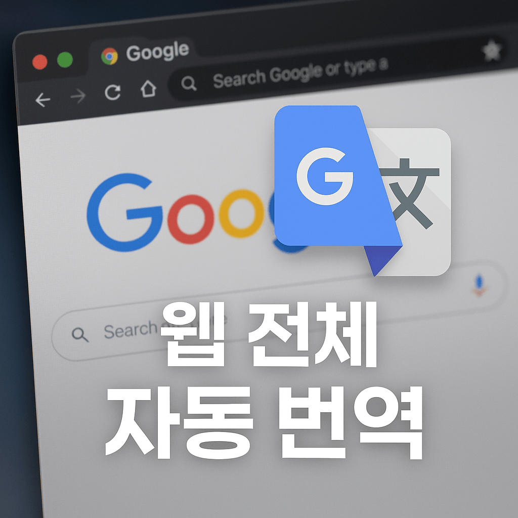 구글 확장프로그램 번역 앱으로 웹페이지 번역하기